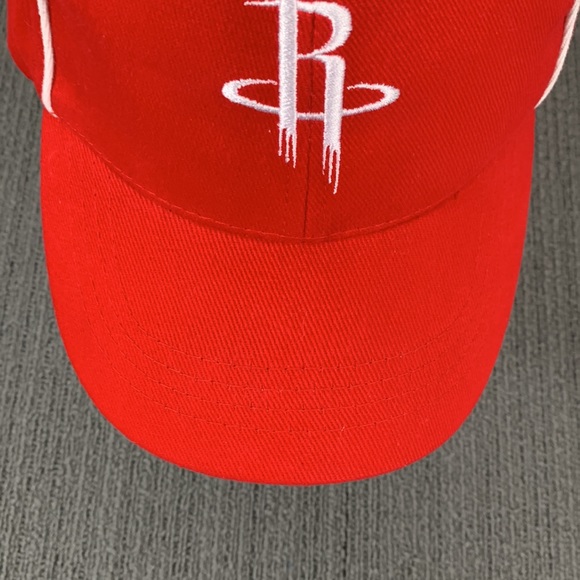 NBA Houston Rockets Hat Men's Adjustable Red White Embroidered Strapback Cap - Picture 4 of 12